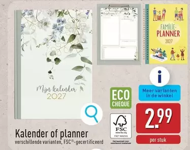 De - Kalender of planner