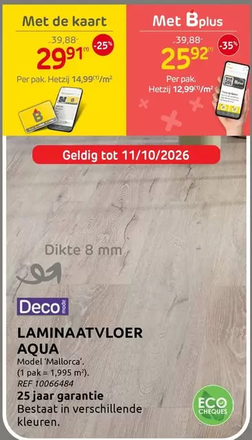 De - LAMINATVLOER AQUA