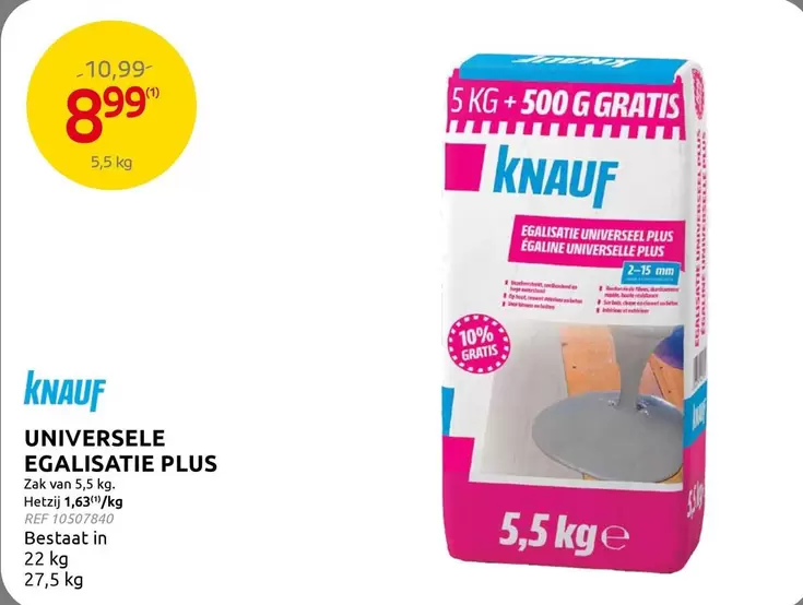 UNIVERSELE EGALISATIE PLUS