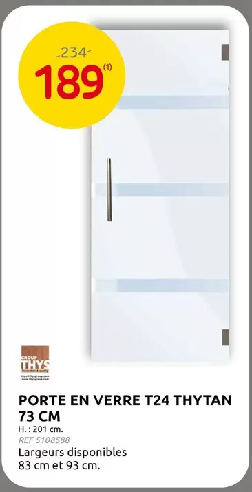 Group - PORTE EN VERRE T24
