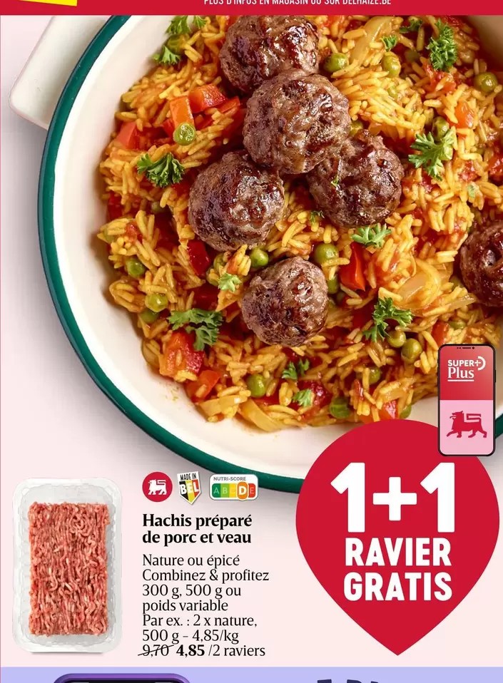De - Hachis préparé de porc et veau