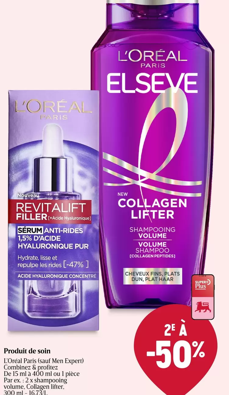 De - REVITALIFT FILLER SÉRUM ANTI-RIDES TON D'ACIDE HYALURONIQUE PUR