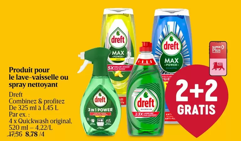 De - Produit pour le lave-vaisselle ou spray nettoyant