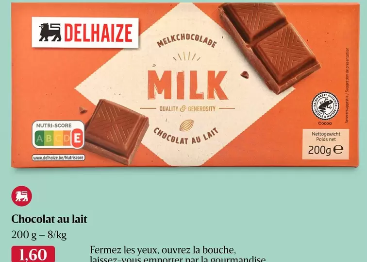 De - Chocolat au lait