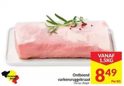 Ontbeend varkensruggebraad
