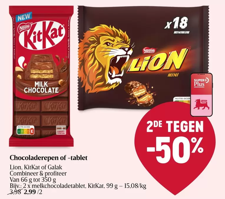 Lion - Chocoladerepen of -tablet