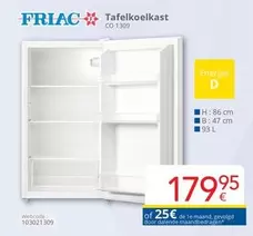 De - Tafelkoelkast CO 1309