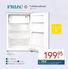 De - Tafelkoelkast KK1711