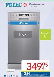 De - Vaatwasser VW4500IX