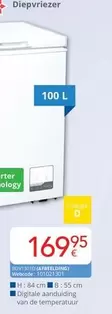De - Diepvriezer 100 L