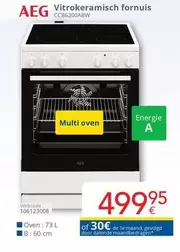 De - Vitrokeramisch fornuis CCB6200ABW