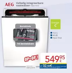 De - Volledig integreerbare vaatwasser FSB37707Z