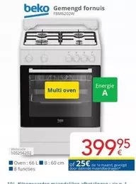 De - Gemengd fornuis FBM6202W