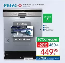 De - Inbouw vaatwasser FIVW5320L