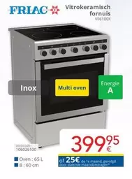 De - Vitrokeramisch fornuis VF6100X
