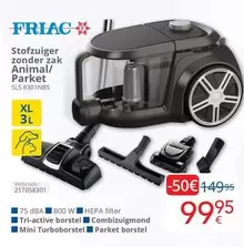 Stofzuiger zonder zak Animal/Parket SLS 8301NBS