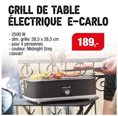 De - GRILL DE TABLE ÉLECTRIQUE E-CARLO