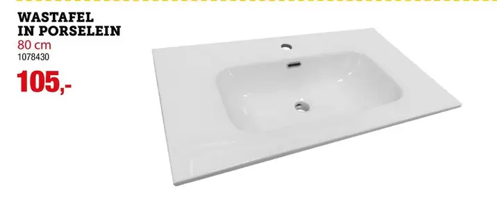 WASTAFFEL IN PORSELEIN 80 cm 1078430
