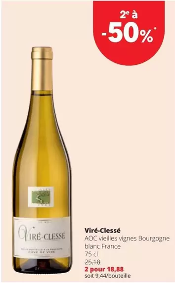 De - Viré-Clessé AOC vieilles vignes Bourgogne blanc