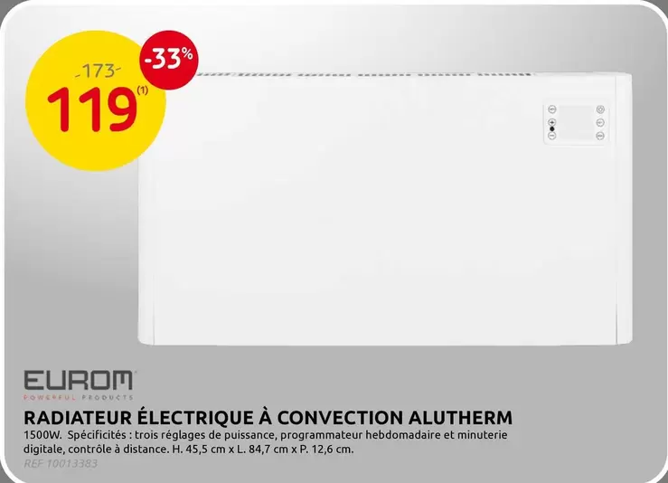 De - RADIATEUR ÉLECTRIQUE À CONVECTION ALUTHERM