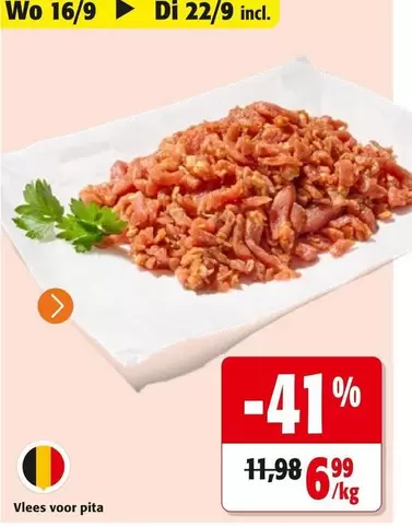Vlees voor pita