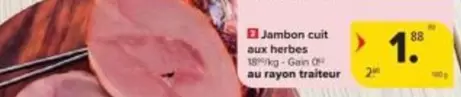 Jambon cuit aux herbes