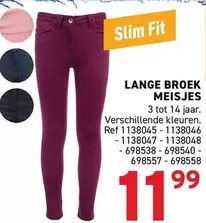 LANGE BROEK MEISJES