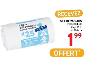 De - SET DE 25 SAC
POUBELLE
