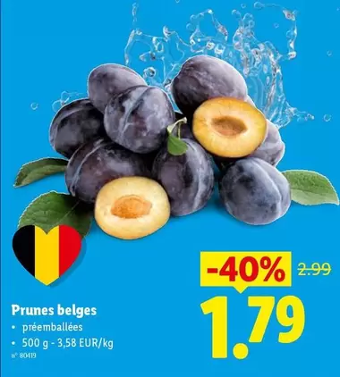 Prunes belges