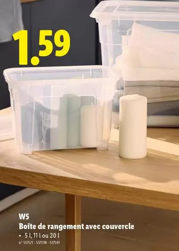 De - Boîte de rangement avec couvercle