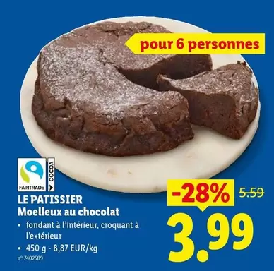 Moelleux au chocolat