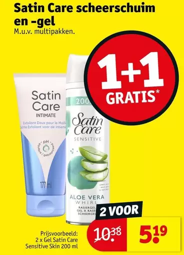 De - Satin Care scheerschuim en -gel