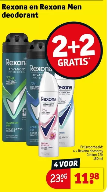 Rexona en Rexona Men deodorant
