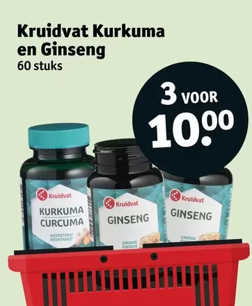 Kruidvat Kurkuma en Ginseng
