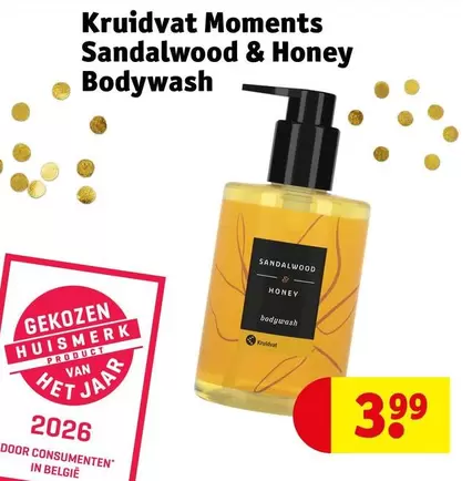 Kruidvat Moments Sandalwood & Honey Bodywash