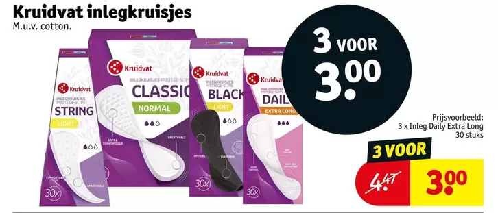 Black - Kruidvat inlegkruisjes