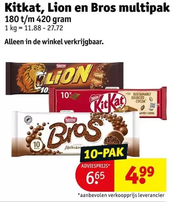 Lion - Kitkat, en Bros multipak
