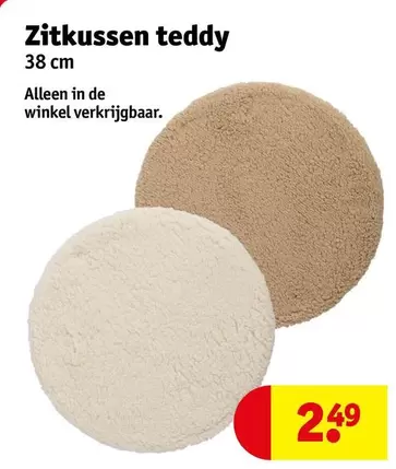 De - Zitkussen teddy