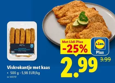 Viskokantje met kaas