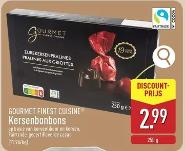 Zurekersenpralines Pralines aux Griottes