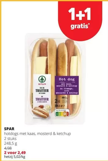 De - hotdogs met kaas, mosterd & ketchup