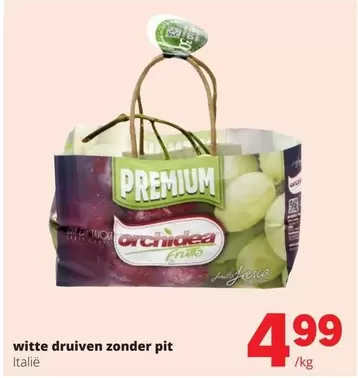 Witte Druiven Zonder Pit
