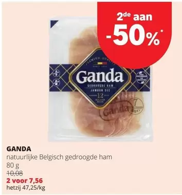 Belgisch gedroogde ham