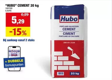 "HUBO" CEMENT 20 kg
