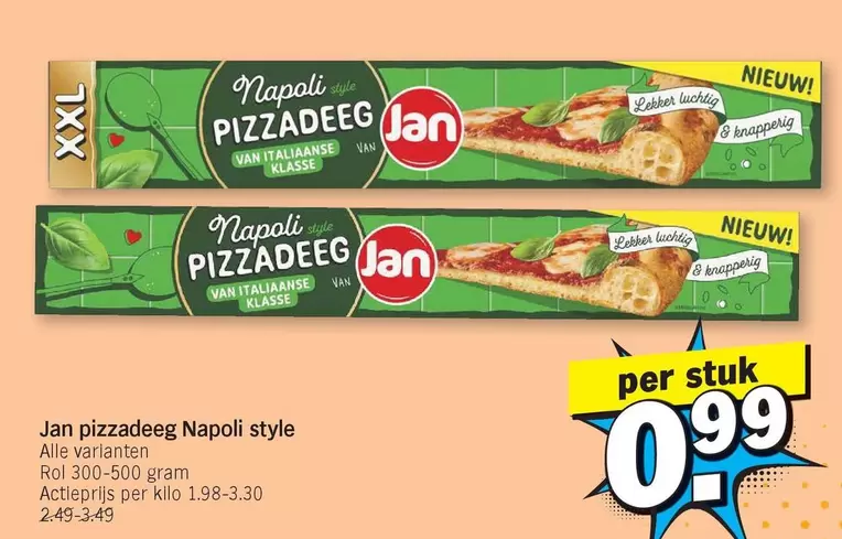 Pizzadeeg Napoli style
