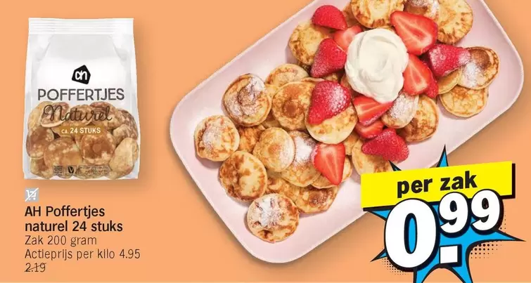 Poffertjes naturel