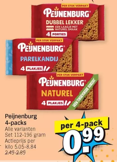 Peijnenburg Dubbel Lekker, Parelrandij, Naturel