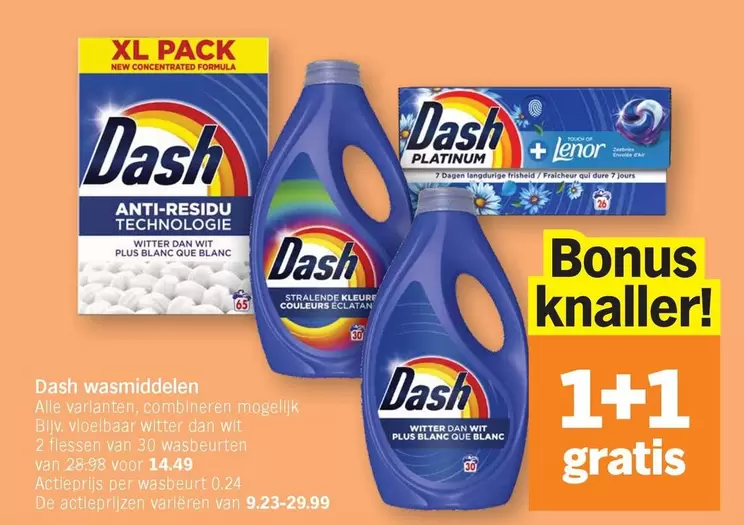 De - Dash wasmiddelen