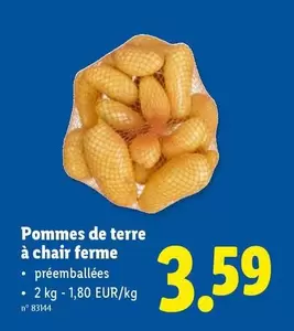 De - Pommes de terre à chair ferme