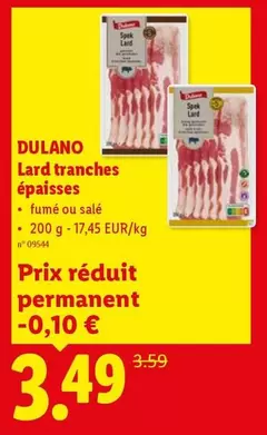 Lard tranches épaisses